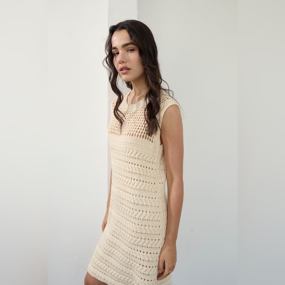 Deluc Women’s Rui Knit Crotchet Dress Size XS
